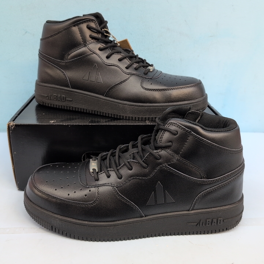 Bad Energy Zip Side Safety Sneakers Men's Work Boots US 12 Black